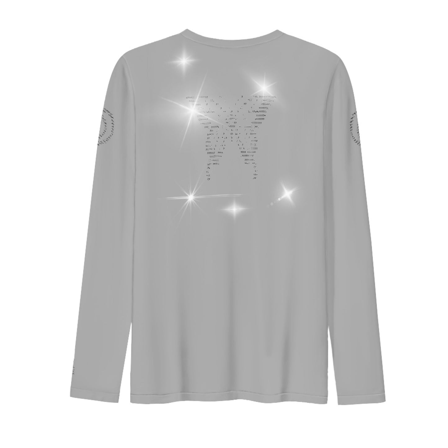 taitm Rhinestone all over printed thin long sleeve T-shirt